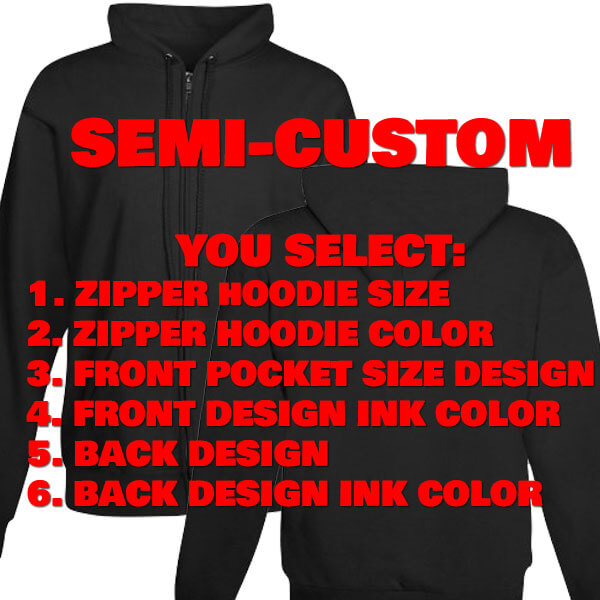 custom hoodies front and back